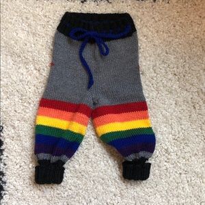 Rainbow Knit Pants